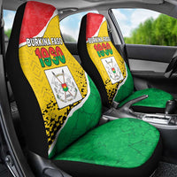 Burkina Faso Independence Day Car Seat Cover Coat Of Arms - Grunge Style - Wonder Print Shop
