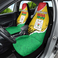 Burkina Faso Independence Day Car Seat Cover Coat Of Arms - Grunge Style - Wonder Print Shop