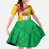 Personalized Burkina Faso Independence Day Family Matching Off Shoulder Maxi Dress and Hawaiian Shirt Coat Of Arms - Grunge Style - Wonder Print Shop