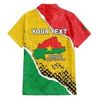 Personalized Burkina Faso Independence Day Family Matching Tank Maxi Dress and Hawaiian Shirt Coat Of Arms - Grunge Style - Wonder Print Shop