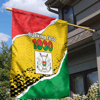 Burkina Faso Independence Day Garden Flag Coat Of Arms - Grunge Style - Wonder Print Shop