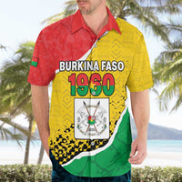 Personalized Burkina Faso Independence Day Hawaiian Shirt Coat Of Arms - Grunge Style - Wonder Print Shop