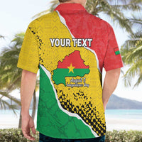Personalized Burkina Faso Independence Day Hawaiian Shirt Coat Of Arms - Grunge Style - Wonder Print Shop