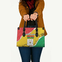 Burkina Faso Independence Day Leather Bag Coat Of Arms - Grunge Style - Wonder Print Shop
