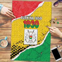 Burkina Faso Independence Day Puzzle Coat Of Arms - Grunge Style - Wonder Print Shop