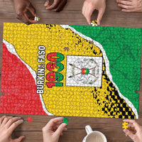 Burkina Faso Independence Day Puzzle Coat Of Arms - Grunge Style - Wonder Print Shop