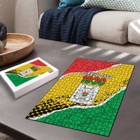 Burkina Faso Independence Day Puzzle Coat Of Arms - Grunge Style - Wonder Print Shop