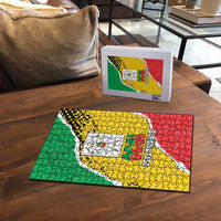 Burkina Faso Independence Day Puzzle Coat Of Arms - Grunge Style - Wonder Print Shop