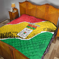 Burkina Faso Independence Day Quilt Coat Of Arms - Grunge Style - Wonder Print Shop