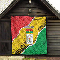 Burkina Faso Independence Day Quilt Coat Of Arms - Grunge Style - Wonder Print Shop