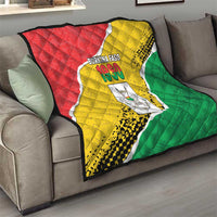 Burkina Faso Independence Day Quilt Coat Of Arms - Grunge Style - Wonder Print Shop