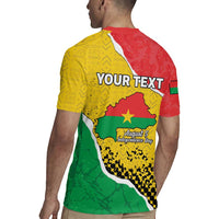 Personalized Burkina Faso Independence Day Rugby Jersey Coat Of Arms - Grunge Style - Wonder Print Shop