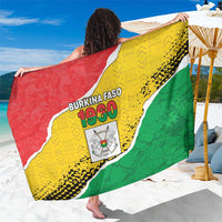 Burkina Faso Independence Day Sarong Coat Of Arms - Grunge Style - Wonder Print Shop