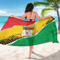 Burkina Faso Independence Day Sarong Coat Of Arms - Grunge Style - Wonder Print Shop