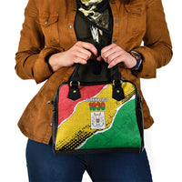 Burkina Faso Independence Day Shoulder Handbag Coat Of Arms - Grunge Style - Wonder Print Shop