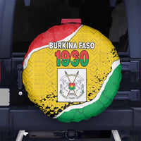 Burkina Faso Independence Day Spare Tire Cover Coat Of Arms - Grunge Style - Wonder Print Shop