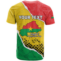 Personalized Burkina Faso Independence Day T Shirt Coat Of Arms - Grunge Style - Wonder Print Shop