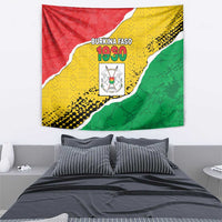 Burkina Faso Independence Day Tapestry Coat Of Arms - Grunge Style - Wonder Print Shop