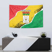 Burkina Faso Independence Day Tapestry Coat Of Arms - Grunge Style - Wonder Print Shop