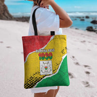 Burkina Faso Independence Day Tote Bag Coat Of Arms - Grunge Style - Wonder Print Shop
