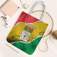 Burkina Faso Independence Day Tote Bag Coat Of Arms - Grunge Style - Wonder Print Shop