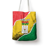 Burkina Faso Independence Day Tote Bag Coat Of Arms - Grunge Style - Wonder Print Shop