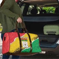 Burkina Faso Independence Day Travel Bag Coat Of Arms - Grunge Style - Wonder Print Shop