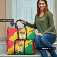 Burkina Faso Independence Day Travel Bag Coat Of Arms - Grunge Style - Wonder Print Shop