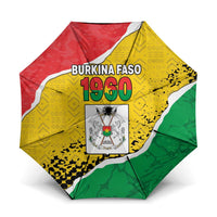 Burkina Faso Independence Day Umbrella Coat Of Arms - Grunge Style - Wonder Print Shop