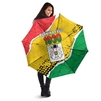 Burkina Faso Independence Day Umbrella Coat Of Arms - Grunge Style - Wonder Print Shop