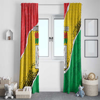 Burkina Faso Independence Day Window Curtain Coat Of Arms - Grunge Style - Wonder Print Shop