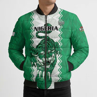 Nigeria Basketball Custom Bomber Puffer Jacket Go DTigers - Wonder Print Shop