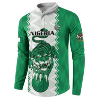 Nigeria Basketball Custom Button Sweatshirt Go DTigers - Wonder Print Shop