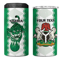 Nigeria Basketball Custom 4 in 1 Can Cooler Tumbler Go DTigers - Wonder Print Shop