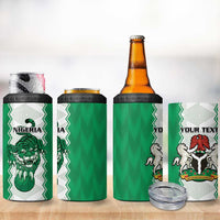 Nigeria Basketball Custom 4 in 1 Can Cooler Tumbler Go DTigers - Wonder Print Shop