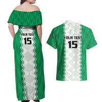 Nigeria Basketball Custom Couples Matching Off Shoulder Maxi Dress and Hawaiian Shirt Go DTigers - Wonder Print Shop