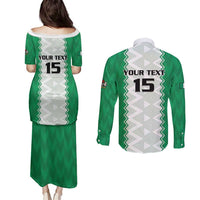 Nigeria Basketball Custom Couples Matching Puletasi and Long Sleeve Button Shirt Go DTigers - Wonder Print Shop