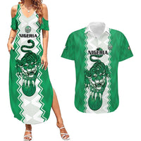 Nigeria Basketball Custom Couples Matching Summer Maxi Dress and Hawaiian Shirt Go DTigers - Wonder Print Shop