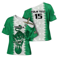 Nigeria Basketball Custom Cross Shoulder Shirt Go DTigers - Wonder Print Shop
