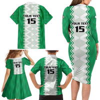 Nigeria Basketball Custom Family Matching Long Sleeve Bodycon Dress and Hawaiian Shirt Go DTigers - Wonder Print Shop