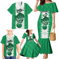 Nigeria Basketball Custom Family Matching Mermaid Dress and Hawaiian Shirt Go DTigers - Wonder Print Shop