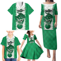 Nigeria Basketball Custom Family Matching Puletasi and Hawaiian Shirt Go DTigers - Wonder Print Shop