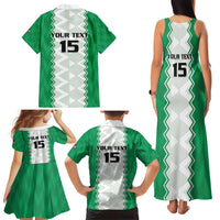 Nigeria Basketball Custom Family Matching Tank Maxi Dress and Hawaiian Shirt Go DTigers - Wonder Print Shop