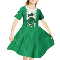 Nigeria Basketball Custom Kid Short Sleeve Dress Go DTigers - Wonder Print Shop