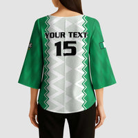 Nigeria Basketball Custom Kimono Sleeve Blouse Go DTigers - Wonder Print Shop