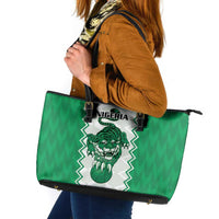 Nigeria Basketball Leather Tote Bag Go DTigers - Wonder Print Shop