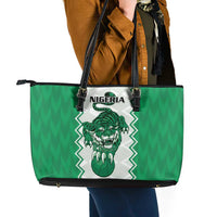 Nigeria Basketball Leather Tote Bag Go DTigers - Wonder Print Shop