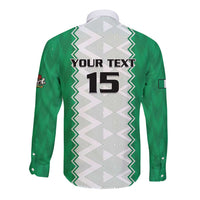Nigeria Basketball Custom Long Sleeve Button Shirt Go DTigers - Wonder Print Shop