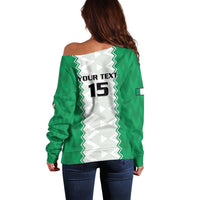 Nigeria Basketball Custom Off Shoulder Sweater Go DTigers - Wonder Print Shop