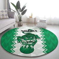Nigeria Basketball Round Carpet Go DTigers - Wonder Print Shop
